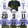 4XL Benzema Finale voetbalshirts 22/23 DERDE VOEDERINGSHIRT VINI Alaba Tchouameni Camavinga Modric Vinicius Rudiger Fans Player Versie Men Kids Kit