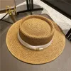 Chapeau de paille d'été mode décontracté Panama plage Fedora large bord respirant soleil s pour les femmes 220513