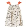 Little maven – robe d'été en coton, joli vêtement décontracté, joli pour enfants de 27 ans, 220707