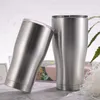 30 oz Stainless Steel Auto Glass Mug Waist Tumbler Double Wall Vacuum Insulated Beer Mug with Spill-Proof Lid