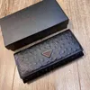 Unisex Luxury Wallet Высококачественный клатч с кожаной кожаной кожа