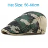 BERETS SPRING SOMMER CAMOUFLAGE MESH BERET HATS utomhus CAP Män kvinnor andningsbara solvisorer Sboy Ivy net platt hatt justerbaraberets wend22