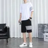 メンズトラックスーツTシャツメンズメンズデザイナー服韓国ファッションショーツ2022夏のスウェットパンツ2ピース衣装トップとパンツマンズ