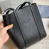 Totes Umhängetaschen Frauen Handtasche Weibliche Schwarze Leder Mode Tote Textur Freizeit Eimer 211115