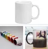 Sublimation tasse vierge transfert de chaleur personnalisé en céramique 11 oz bricolage tasse d'eau blanche fête cadeau boisson spot usine en gros