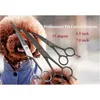 Fenice Professional 4.5 7.0 inch veilig ronde tips Top Pet Dog Grooming Scissors gebogen trimmen voor gezicht, oor, neus 220423