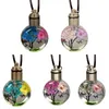 Interior Decorations Universal Car Decoration Creative Hanging Ornament Luminous Dried Flower Pendant Glass Ball Auto AccessoriesInterior De