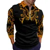 Polos Homme Golden Lion Phnom Penh Polo Homme Manches Longues Col Rabattu 220823