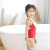 الأطفال القوس الكبير قطعة واحدة ملابس السباحة الطفل بنات الأميرة bowknot أكمام ملابس السباحة بيكيني بيتش سبا الاستحمام الدعاوى للأطفال S2103