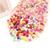 Flores decorativas grinaldas pompom atacado 8 15 10mm 2000pcs Bola de pelúcia de peles para artesanato DIY Decoração de casamento macio de casamento