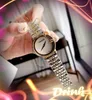 Relogio Feminino Popular Crime Women Watches 37mm Middle Rose Gold Silver Quartz Watch Watch Fine Stainsal Steeld Wristwatch Gift Table Montre de Luxe