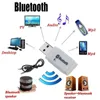 Bluetooth-zenders ontvanger Car Aux Audio Adapter Mini Wireless handsfree autofree Automuziekset voor Home Stereo System Wired Hopphones