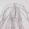 Fashion hot selling Bridal Headband long tassel hair chain accessories suitable for women's crystal multi strand hair chain AA220323