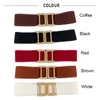 Belts European And American Style Women's Elastic Wide Belt Fashion Waist Plus Size Outer Matching Dress Jeans Adjustable BeltBelts Smal