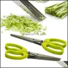 Fruit Vegetable Tools Kitchen Kitchen Dining Bar Home Garden Ll Stainless Steel Scissors Cooking Accessorie Dhyw9