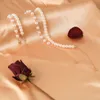 Girocollo coreano di perle imitazione dolce per donna Moda doppia catena di perle Collana di gioielli con ciondolo per anniversario di matrimonio