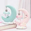 Led Night Light Resin Moon Unicorn Cartoon baby lampa romantisk sovrum inredning för barn barn tjej leksak barns gåva söt ljus 220406