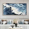 Paintings Black Abstract Knife 3d White Wave Pictures Home Decor Wall Art Hand Painted Oil Painting On Canvas Handmade PaintingsPa8562480