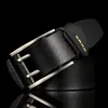 Neck Ties 4 CM Width Fashion British Style Double Pin Buckle High Quality Genuine Leather Belt For Men Casual Jeans Waistbands Strap 230718