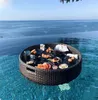 Camp Furniture Bali B & Swimming Pool Floating Tray Breakfast Afternoon Tea Dinner Plate El Rattan Basket339x