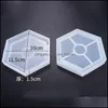 Moule de résine Sile Round Hexagonal Square Mods Diy Coaster Epoxy Cabochons Craft Tools Drop Livrot 2021 Arts Artists Gifts Home Garden FBBW