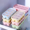 8 Grids Ice Cube Mould Home Bar Ices Tray with Lids Easy Release Flexible Cocktail Stackable Trays with Covers