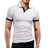 Mens Clothing Men Shirt Short Sleeve Oversized Contrast Color Turndown Collar Soft Closefitting Summer Tshirt for Daily Wear 220615