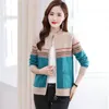 Women's Knits & Tees Knitted Cardigan Sweater Coat Women's Clothing Spring Autumn Middle-aged And Elderly Mothers' Casual Fashion To