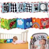 born Sensory Toys For Babies Educational Baby Book Crib Black White Animal Cloth 0 12 Months 220531