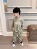 Haute qualité enfants garçons filles ensembles automne bébé garçon 100% coton à capuche pantalon 2 pièces/survêtements vêtements de sport décontractés vêtements pour enfants