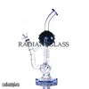 13.7'' Phoenix Cross Style Recyclers Dab Rigs Glass Bong Inline Perc Smoking Hookah Water Pipes Bongs