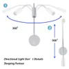 Topoch Bed Side Wall Plug Light Lampen Ein-/Ausschalten Mattschwarz/Silber LED 3W AC100-240V Fokussierungsobjektiv für Arbeitsstudie Display EU US