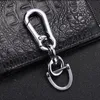 Keychains Metal Car KeyChain 360 Degree Rotating Horseshoe Buckle Jewelry Key Rings Holder Chains For Women CharmsKeychains Fier22