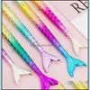 Ballpoint Pens Writing Supplies Office School Business Industrial Fashion Kawaii Colorf Mermaid Student Gift Novelty Pen Stationery 1373 T
