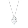 أزياء يرجى العودة إلى New York Heart Key Necklace Original 925 Silver Love Netlaces Charm Women Diy Charm Jewelry Gift Chain