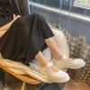 Plate-forme épaisse Mary Janes Femmes Mode Coins Toile Chaussures Doux Harajuku Appartements Espadrilles Baskets Noir Blanc 2021 Mocassins 0613