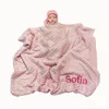 Personalised born s Swaddling Stroller Bed Crib Sleep Cover Blanket Infant Bedding Wrap Baby Gift 220524