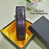 Ciartuar Cintura in pelle Fibbia automatica per uomo Vita genuina Mens Luxury Designer Cinturino alla moda di alta qualità 2204025615572