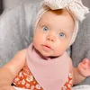 snel bedrukken Slabbetjes Spuugdoekjes Babybandana Kwijlen Katoen Voor Unisex Jongens Meisjes 12 Effen Kleuren Set Tandjes En Kwijlen amNfA3588540