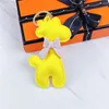 Djurläder nyckelringar nyckelning accessoriess giraff hänge nyckelkedjor ring gåvor för kvinnor modedesign pu bow bilnycklar hållare fobs