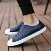 EXCARGO PVC Summer Shoes Plastic Sandals Men Flats Slip On Loafers 2020 Light Weight Male Sandals Summer Shoes Black H220412