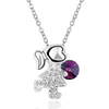 Tiktok personalized creative all diamond pendant necklace fashion trend European and American popular jewelry pendant IVAF