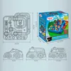 Handleiding Auto Adventure Track Speelgoed voor kinderen Educatieve reddingsvoertuigen Parkeerterrein Simulatie Gift