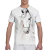 Camisetas para hombre, camiseta con retrato de caballo andaluz en acuarela, camiseta para hombre, camiseta estilo Harajuku, camisetas de verano para hombre