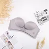 Canottiere da donna Canottiera con fibbia frontale Reggiseno senza spalline Lingerie da donna Regolabile antiscivolo Senza cuciture Abito push up Bralette Top Soutien Gorge Femme