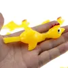 Finger Toys Rubber Chicken Slingshot Sticky Funny Mini Flingers Gioco 2023