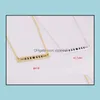 Pendentif Colliers Pendentifs Bijoux Simple Or Sier Bar Lune Collier Soleil Eclipse Carte Vintage Thanksgiving Day Cadeaux Drop Delivery 2021 Gt