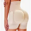 Sexy Big Ass Hip Padded Fake Butt Lifter Body Shaper With Hooks High Waist Trainer Slimming Tummy Control Panties S-6XL L220802