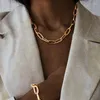 Chokers Punk Gold Farbe Choker Halskette für Frauen Mann Muschel Halsketten Statement Big Miami Cuban Chunky Dicke Kette Schmuck GeschenkChokers Sidn2