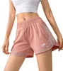 Frauen elastische Shorts Mesh Yoga Jogginghose Casual Laufen Jogging Fitness atmungsaktive kurze Gym Outdoor Sport Hosen mit Tasche